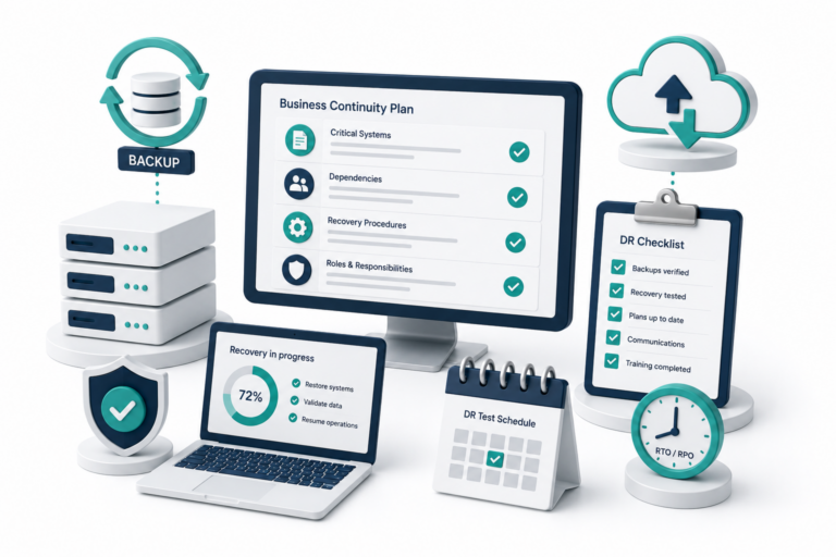 Business Continuity and Disaster Recovery illustration